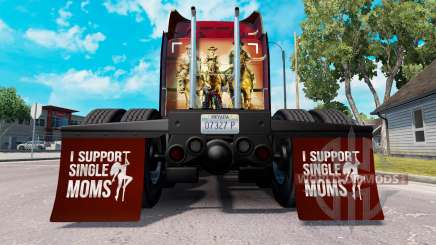 Mudguards I Support Single Moms v1.4 for American Truck Simulator