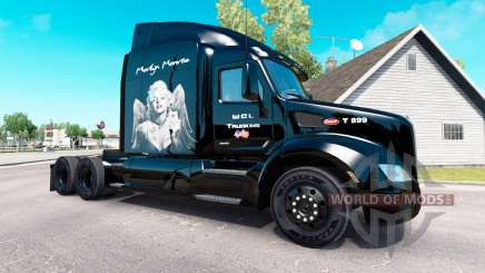 Marilyn Monroe skin for the truck Peterbilt for American Truck Simulator