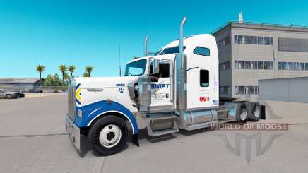 Skin Swift on the truck Kenworth W900 for American Truck Simulator
