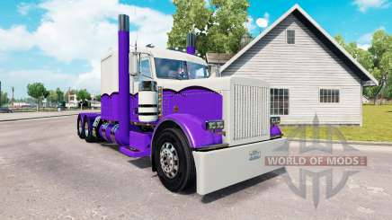 Skin Purple and White for the truck Peterbilt 389 for American Truck Simulator