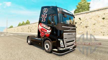 MJBulls skin for Volvo truck for Euro Truck Simulator 2