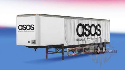 Curtain semi-trailer Asos for American Truck Simulator