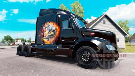 Star Trek skin for the truck Peterbilt for American Truck Simulator