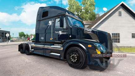 Skin Trans West truck tractor Volvo VNL 670 for American Truck Simulator