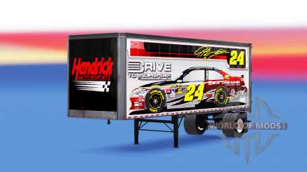 Skin Jeff Gordon on the trailer for American Truck Simulator