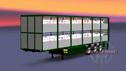 Semitrailer-cattle carrier Ferkel Trans for Euro Truck Simulator 2