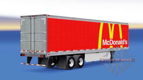 Skin McDonalds on the trailer for American Truck Simulator