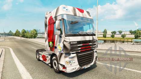 Skin Japao Copa 2014 for DAF truck for Euro Truck Simulator 2