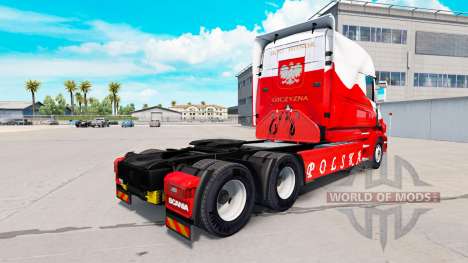 Skin Airbrash Polska for truck Scania T for American Truck Simulator