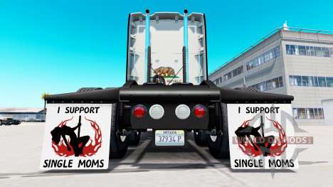 Mudguards I Support Single Moms v1.5 for American Truck Simulator