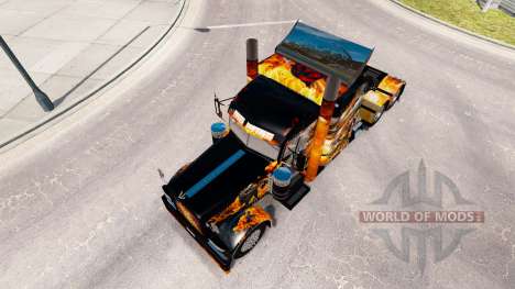 Skins Big Bang on the truck Peterbilt 389 for American Truck Simulator