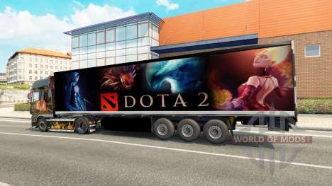 Skin Dota 2 on the trailer for Euro Truck Simulator 2