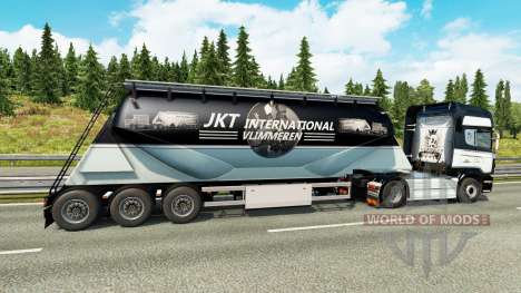 JKT International skin for the semitrailer-cemen for Euro Truck Simulator 2