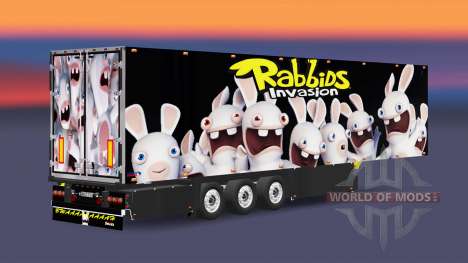 Semitrailer refrigerator Schmitz Rabbids for Euro Truck Simulator 2