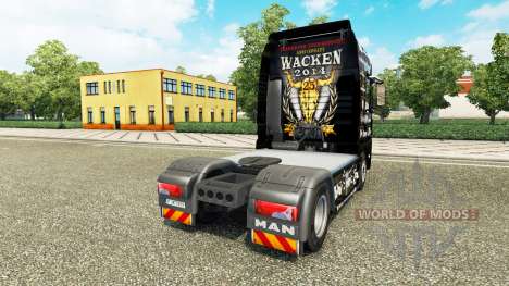 Skin 25 Jahre Wacken for the tractor MAN for Euro Truck Simulator 2