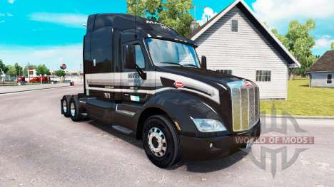 Skin Marten Transport LTD truck Peterbilt for American Truck Simulator