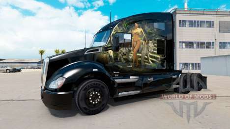 Jungle skin for the Kenworth tractor for American Truck Simulator