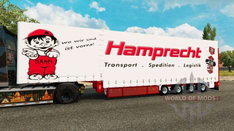 Krone curtain semi-trailer Hamprecht for Euro Truck Simulator 2