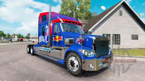 Red Bull skin for the Freightliner Coronado trac for American Truck Simulator