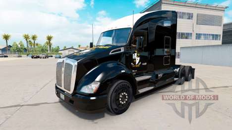 Skin black Port Vale on a Kenworth tractor for American Truck Simulator