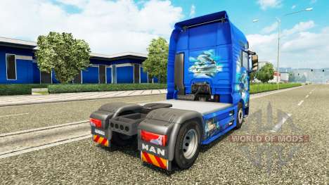Ocean skin for MAN truck for Euro Truck Simulator 2