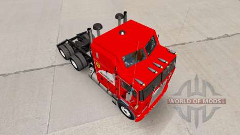 Scuderia Ferrari skin for Kenworth K100 truck for American Truck Simulator