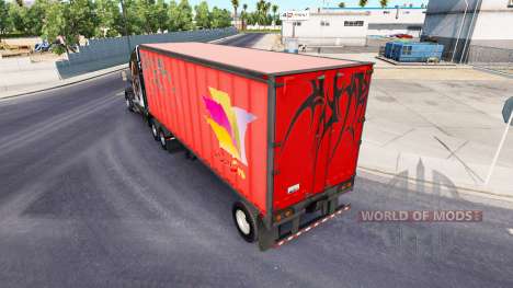 Semi-trailers with real company logos for American Truck Simulator