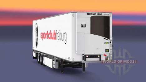 Semi-trailer Chereau SC Freiburg for Euro Truck Simulator 2