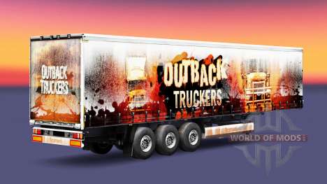 Outback Truckers skin on the trailer for Euro Truck Simulator 2