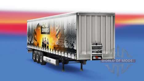 Asphalt Cowboys skin on the trailer for Euro Truck Simulator 2