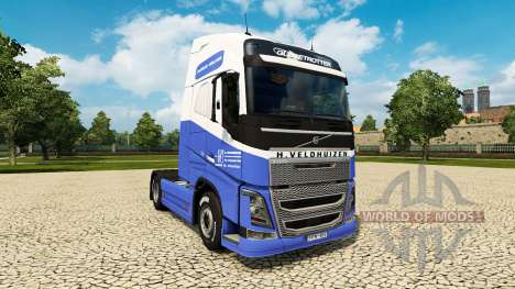 The H. Veldhuizen BV skin for Volvo truck for Euro Truck Simulator 2