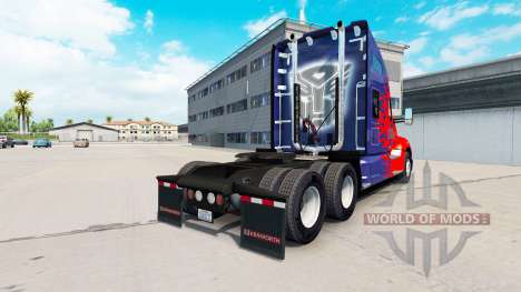 Skin for Optimus Prime truck Kenworth for American Truck Simulator