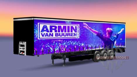 Skin Armin van Buuren on the trailer for Euro Truck Simulator 2