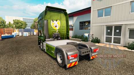 Skin Die Milch machts for the tractor MAN for Euro Truck Simulator 2