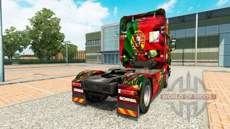 Skin Portugal Copa 2014 for Scania truck for Euro Truck Simulator 2