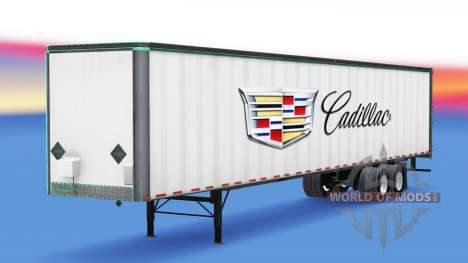 Skin Cadillac metal trailer for American Truck Simulator