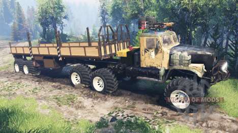 KrAZ-255 [piece of iron] v4.0 for Spin Tires