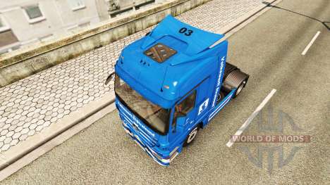 Volkswerft Stralsund skin for truck Mercedes-Ben for Euro Truck Simulator 2