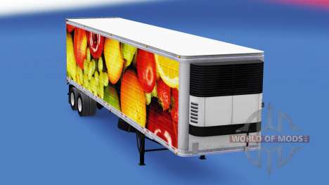 Skin Fresh Fruits in reefer semitrailer for American Truck Simulator