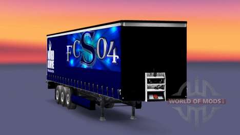 Skin FC Schalke 04 on semi-trailer for Euro Truck Simulator 2