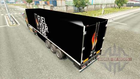 A collection of skins for trailers for Euro Truck Simulator 2