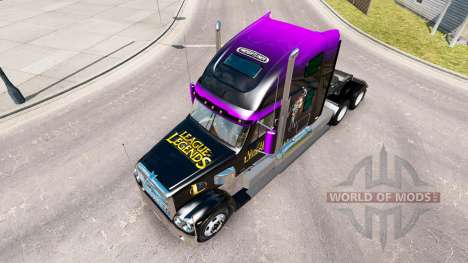 Скин League of Legends на Freightliner Coronado for American Truck Simulator