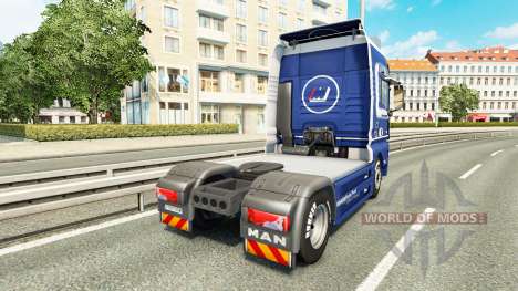 Mainfreight skin for MAN truck for Euro Truck Simulator 2