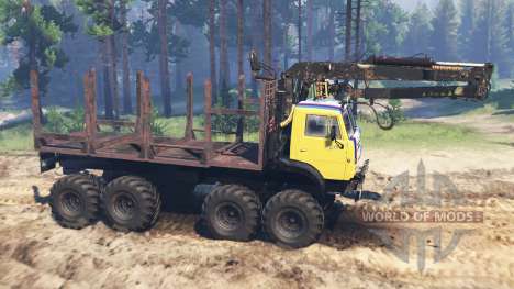 KamAZ-5322 8x8 for Spin Tires