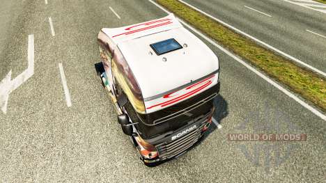 Airton Senna skin for Scania truck for Euro Truck Simulator 2