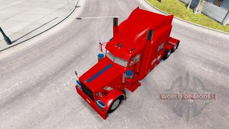 Skin 29 Budweiser Peterbilt tractor 389 for American Truck Simulator