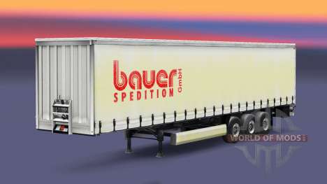 Skin Bauer Spedition GmbH on the trailer for Euro Truck Simulator 2