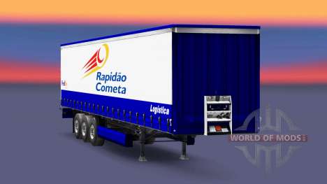 Skin Rapidao Cometa on the trailer for Euro Truck Simulator 2