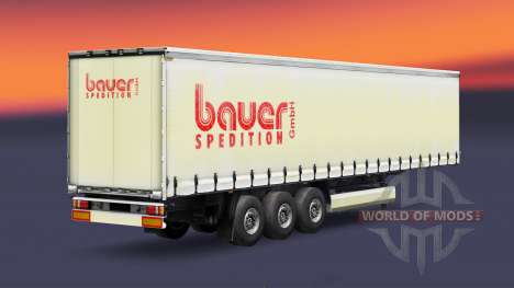 Skin Bauer Spedition GmbH on the trailer for Euro Truck Simulator 2