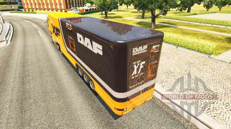 Semi-trailer refrigerator truck DAF XF for Euro Truck Simulator 2